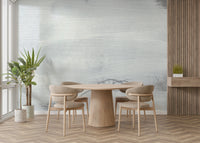 A graceful subtle pattern wall mural in cool, neutral tones.

