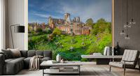 Spacious lounge interior framed by Grays Court Hotel Wall Mural and wide seating layout
