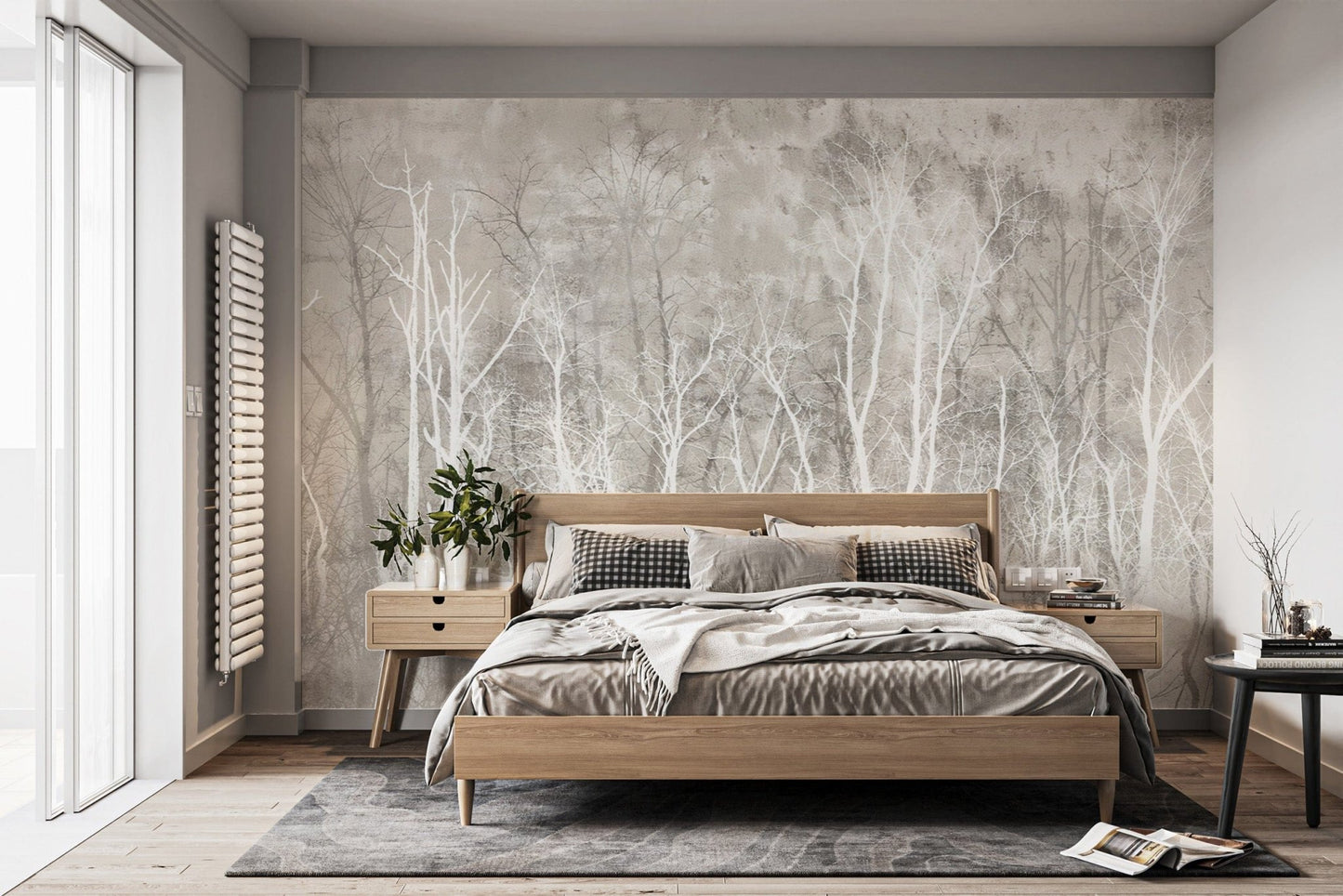Soft Toned Forest Jungle Wallpaper D117