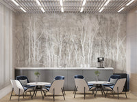 Subtle Gray Jungle Wallpaper Pattern
 D117