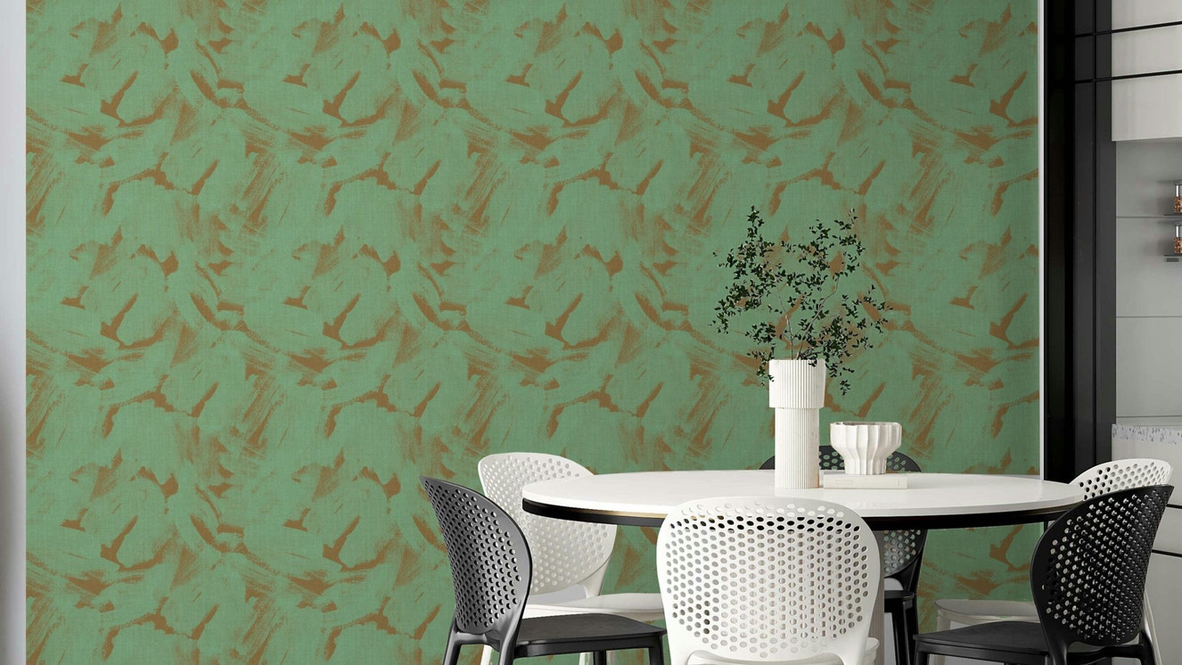 Green Abstract Brushstroke   Wallpaper⁠