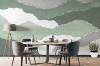 Textured green abstract wallpaper design
