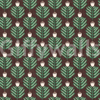 Elegant jungle wallpaper with chunky plant motifs GD489

