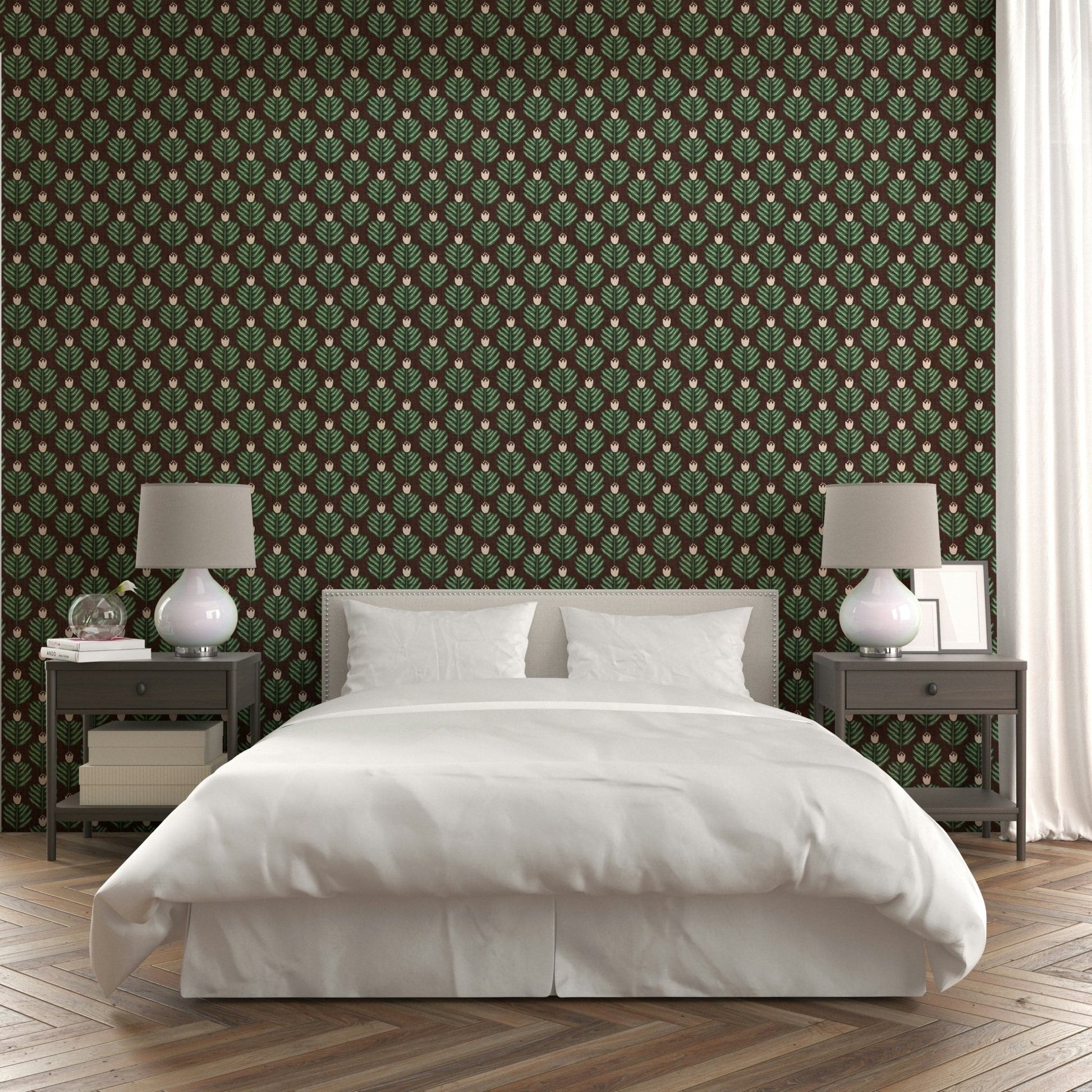 Textured green wallpaper close-up
 GD489
