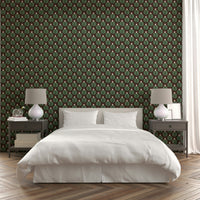 Textured green wallpaper close-up
 GD489
