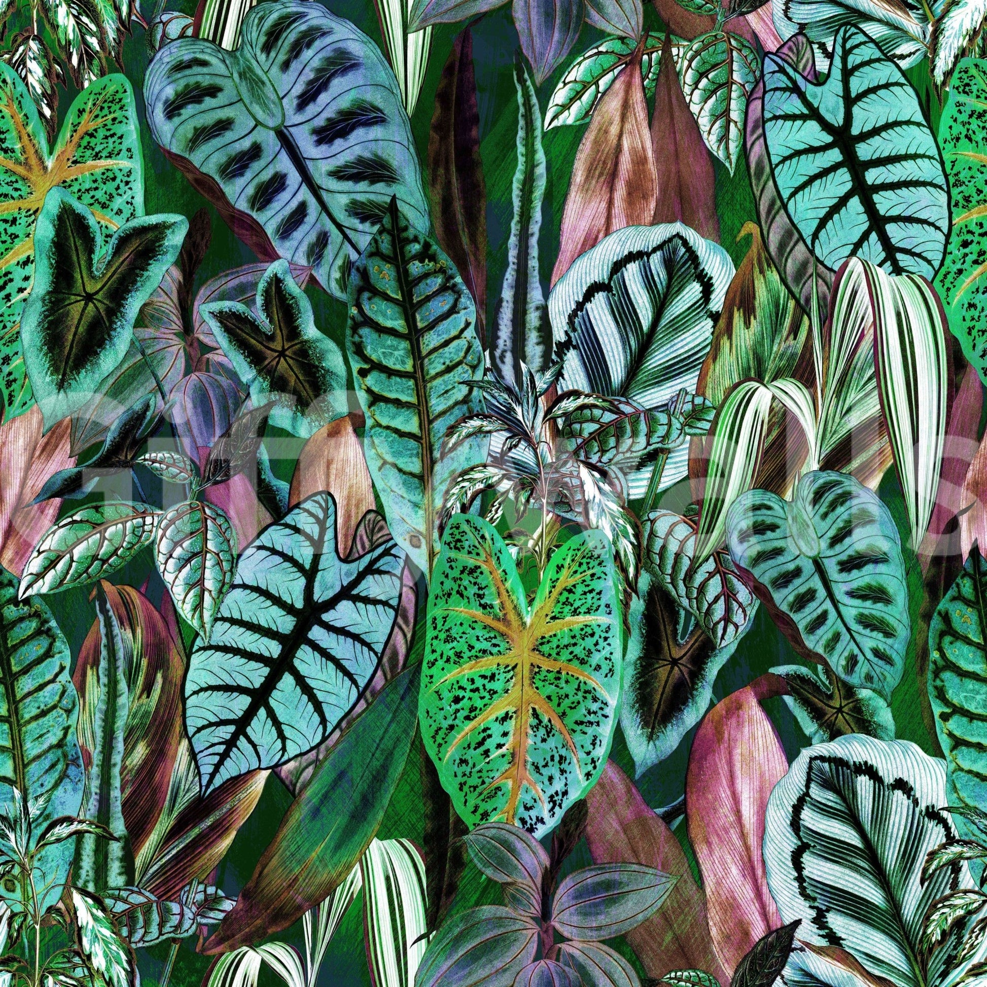 A detail of the brushstrokes and tones in the design.

