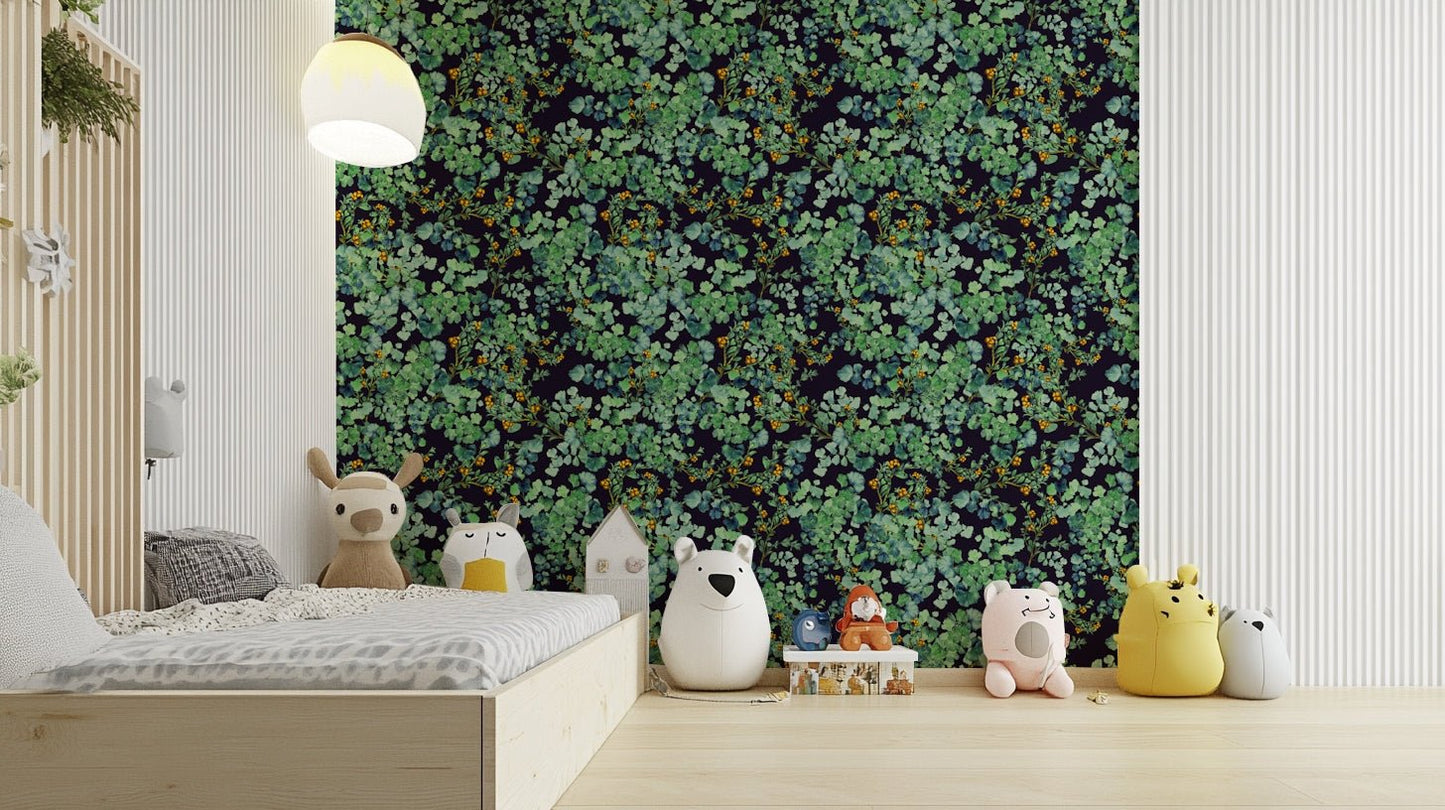 Organic foliage wall decor.
