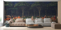 Artistic expedition wallpaper mural tones