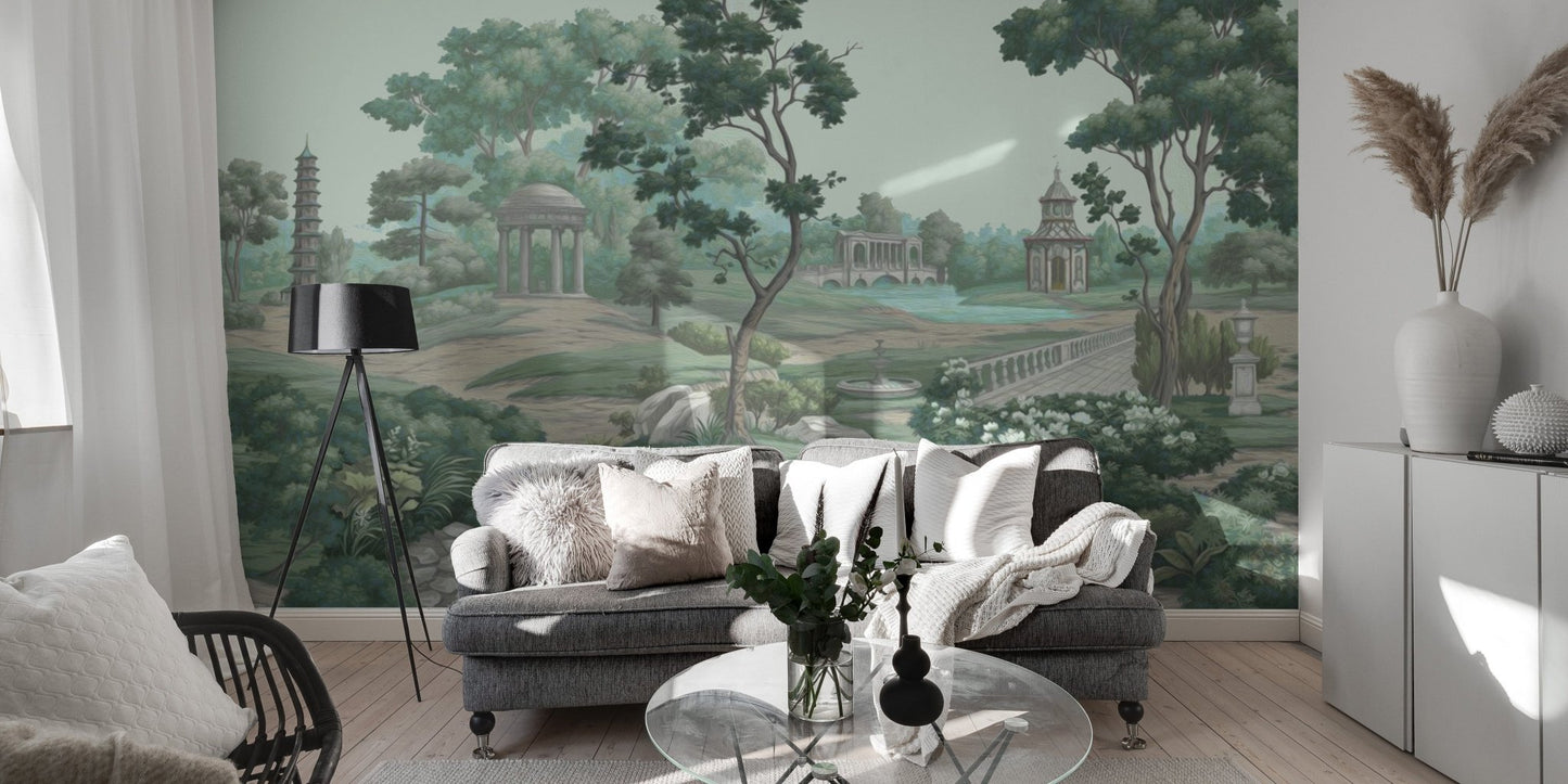 Green Garden Wall Mural - Giffywalls, C76