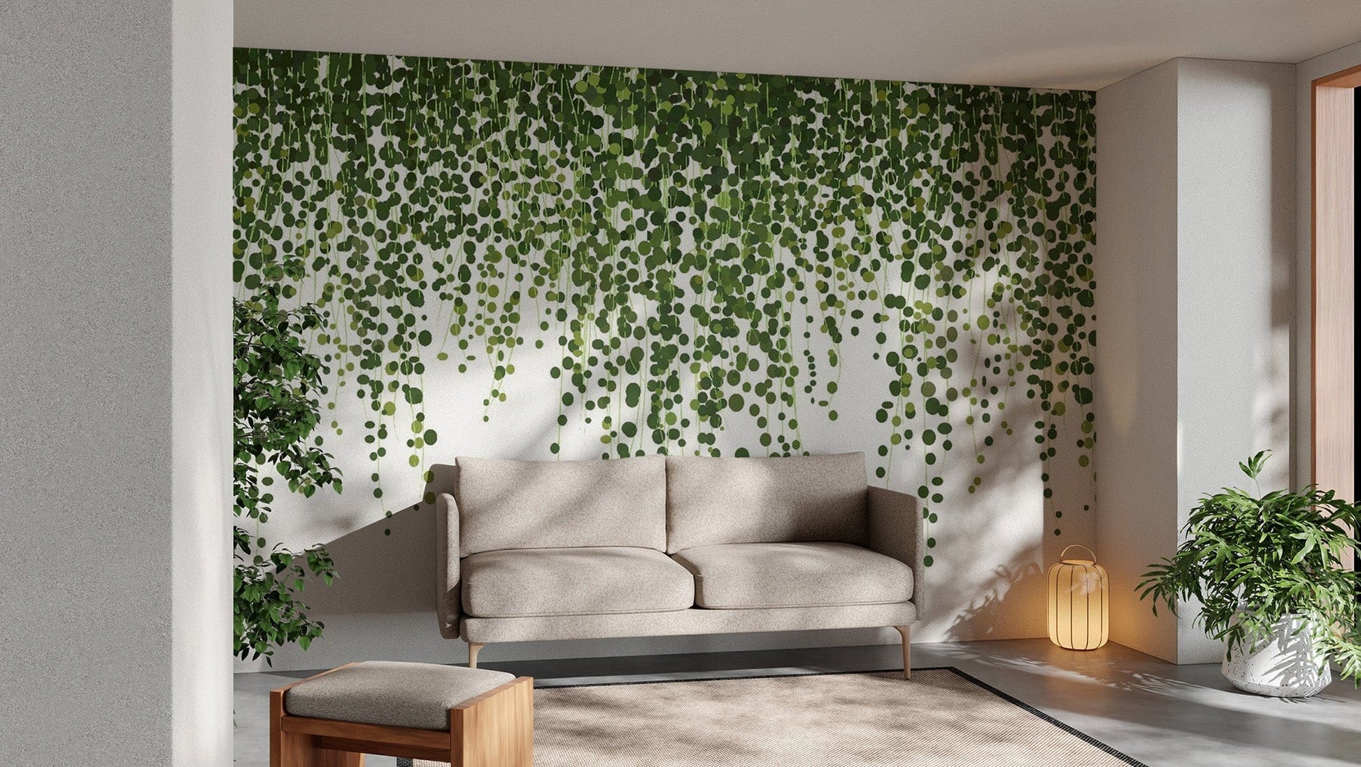 Ivy-inspired wallpaper mural for nature vibes tropical-13
