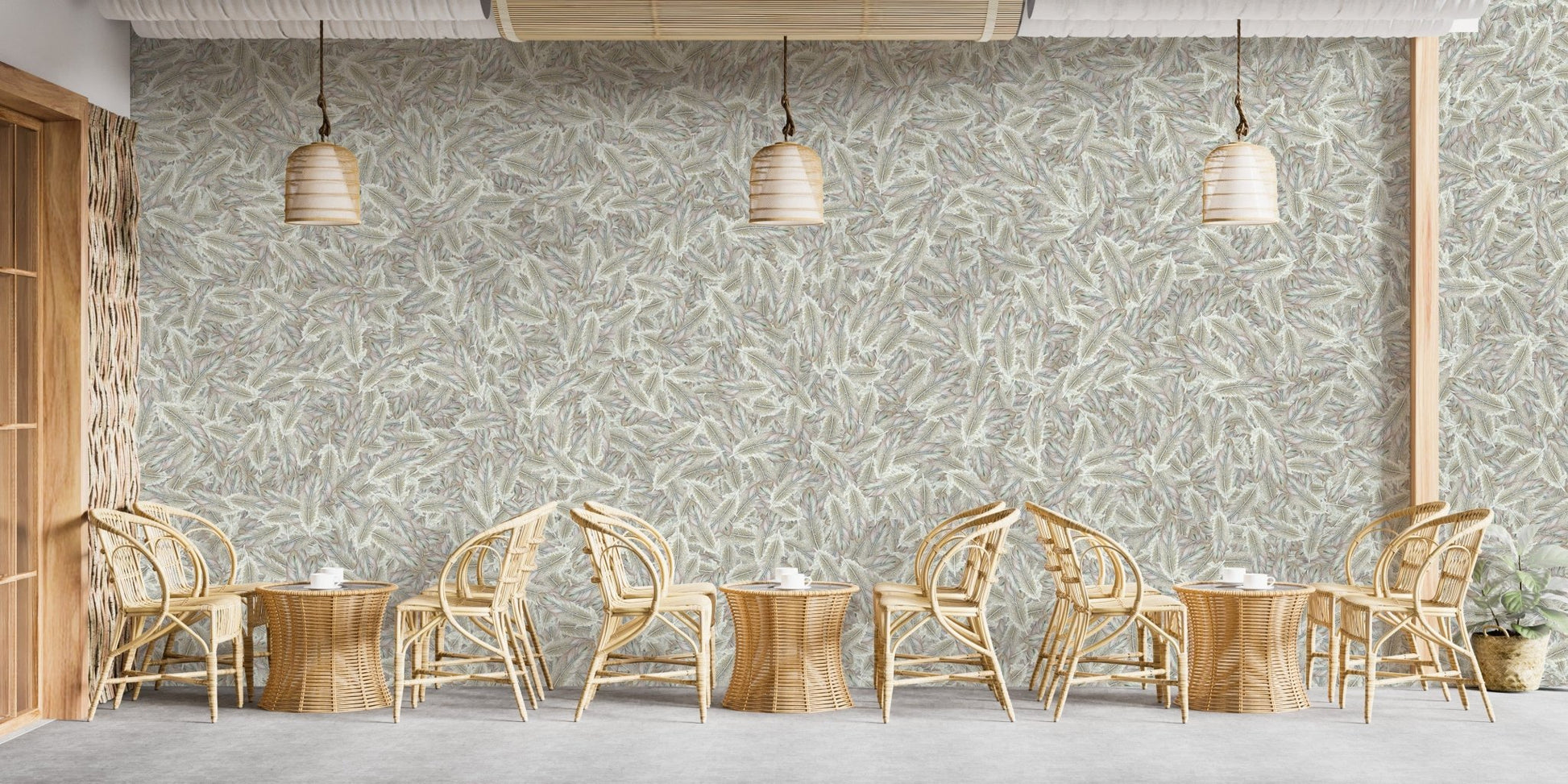 Green Icarus Feathers Wallpaper Murals - Giffywalls