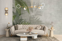 Botanical green leaves wallpaper for walls
