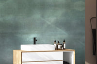 Ombre wallpaper in calming green tones
