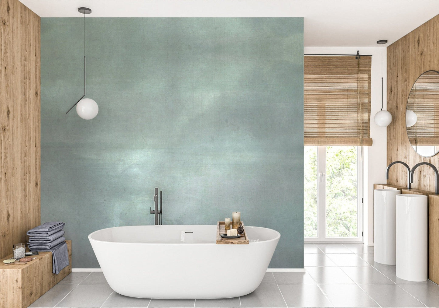 Modern green ombre textured backdrop

