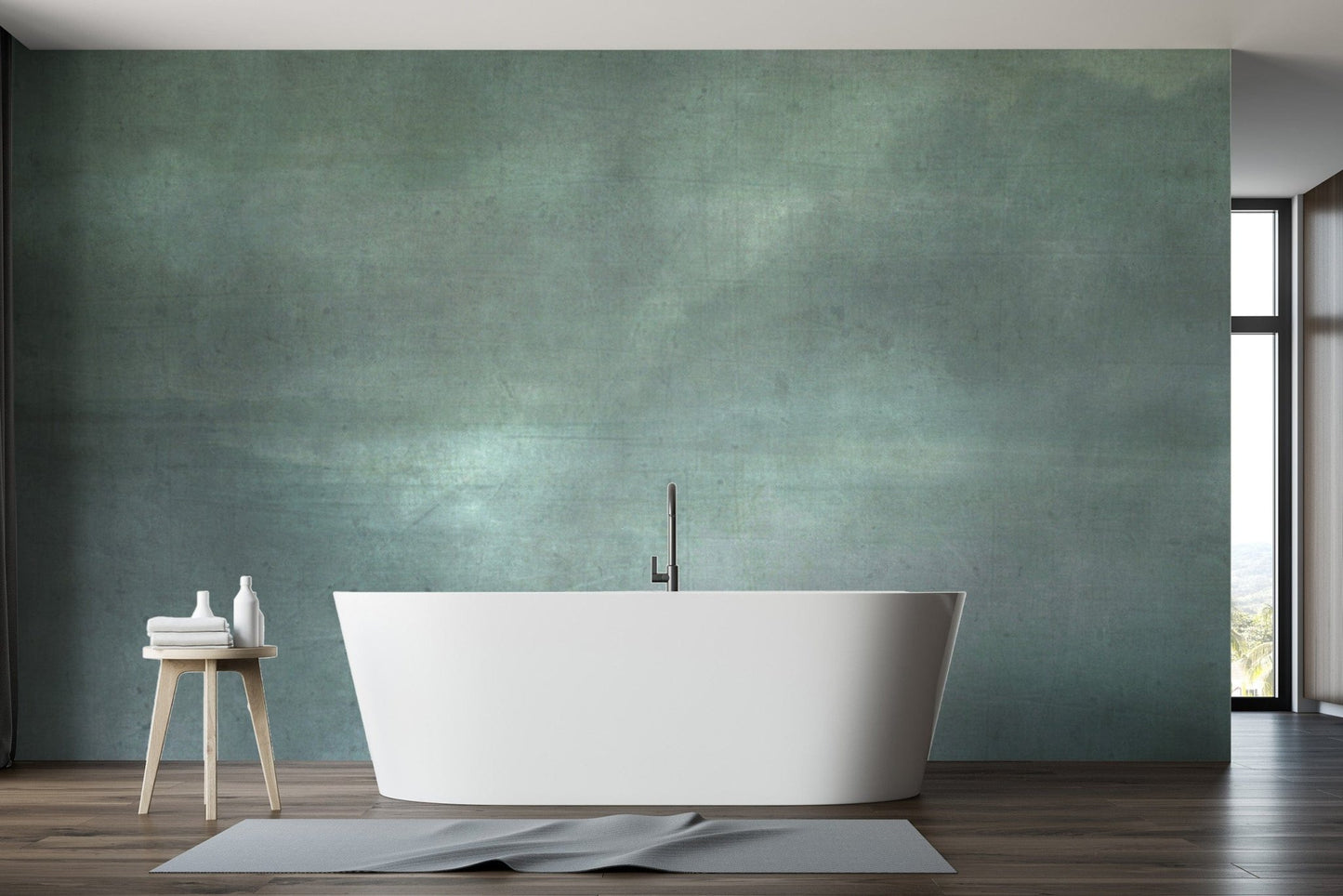 Elegant ombre wallpaper in green shades
