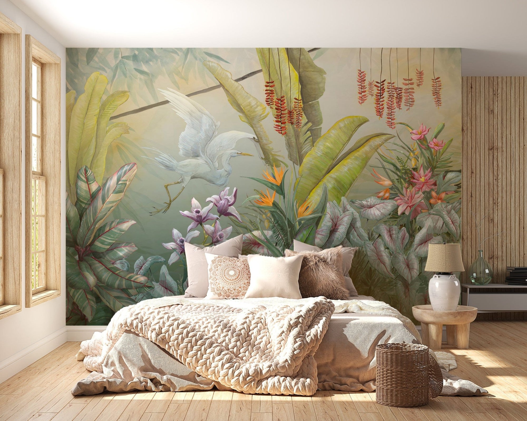 Green Plants & Flowers Wallpaper Mural A304