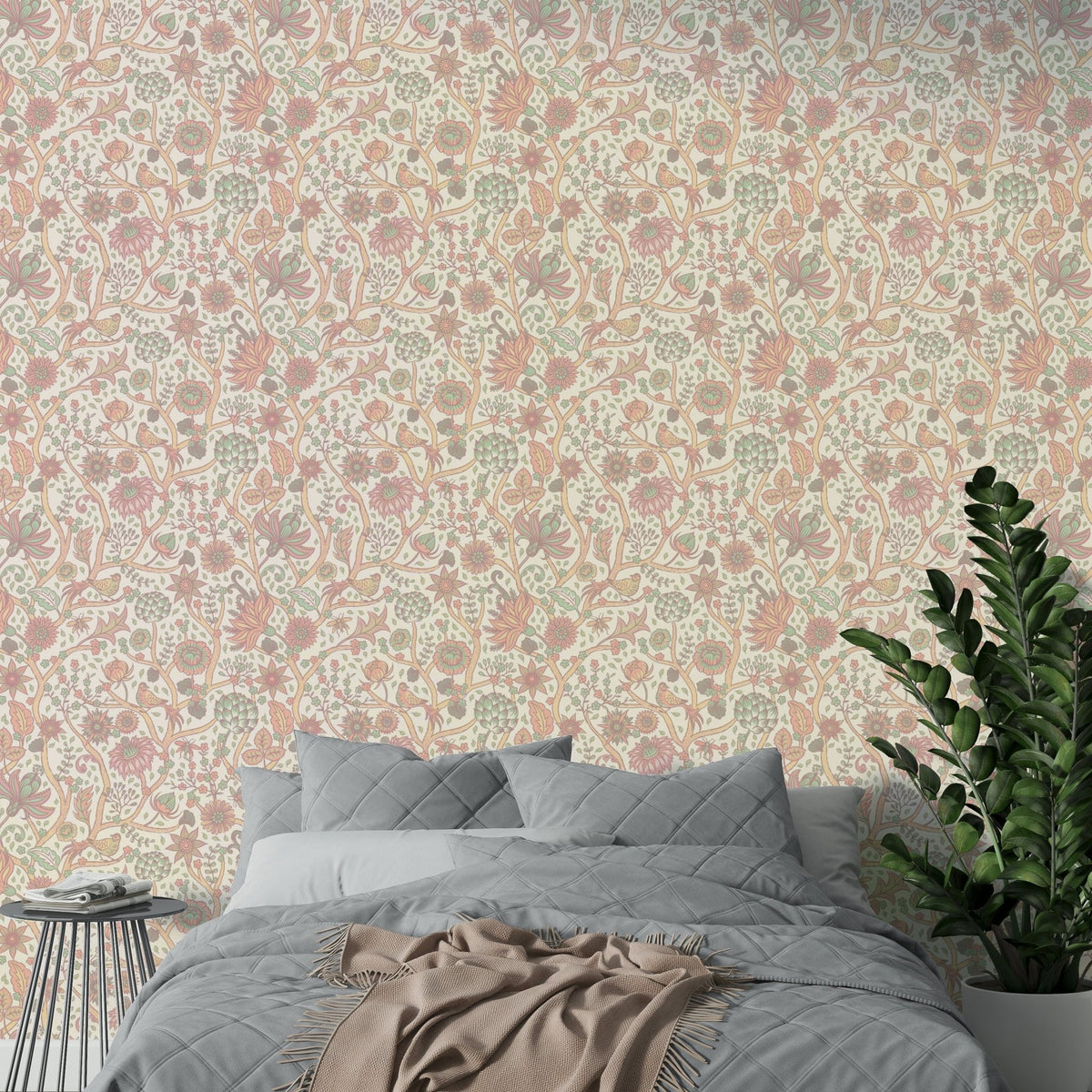 Floral branches and birds wall art GD484

