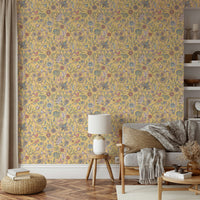 Yellow leafy botanical wall art GD483

