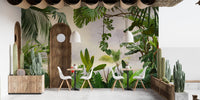 Relaxing tropical vibes with forest wallpaper A584