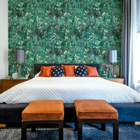 Simple green wall decor.
