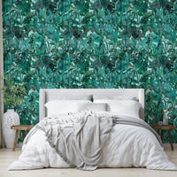 Rich green color wallpaper.
