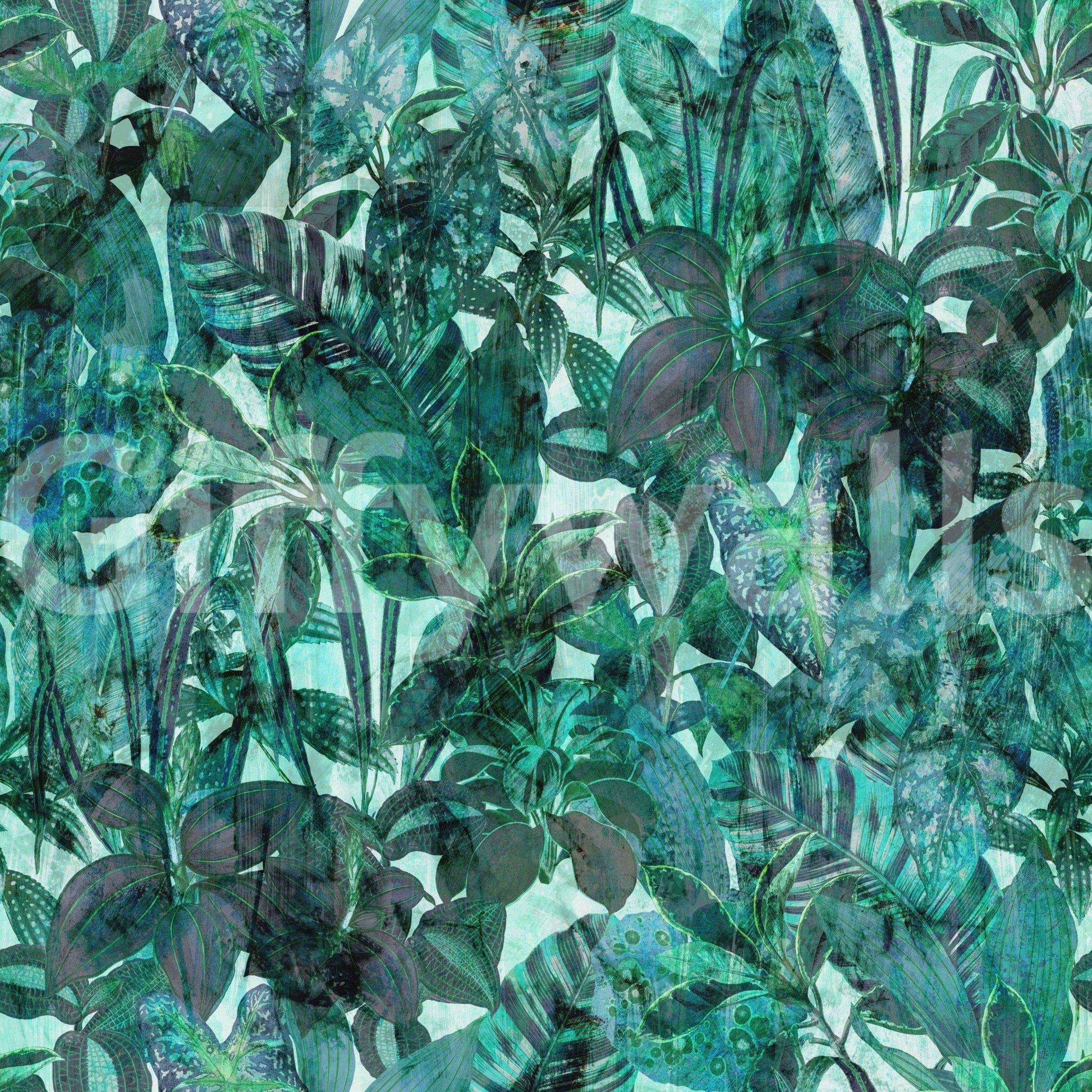 Solid color wall mural.







