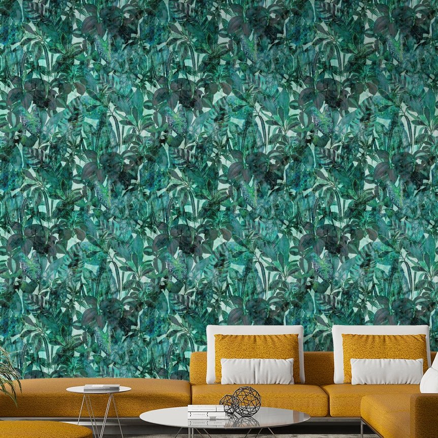 Plain green color wallpaper.
