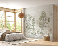 Watercolor Tress Wallpaper Murals - Giffywalls