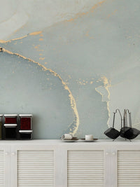 Artistic Grey Alcohol Ink Wallpaper Mural abstract-15

