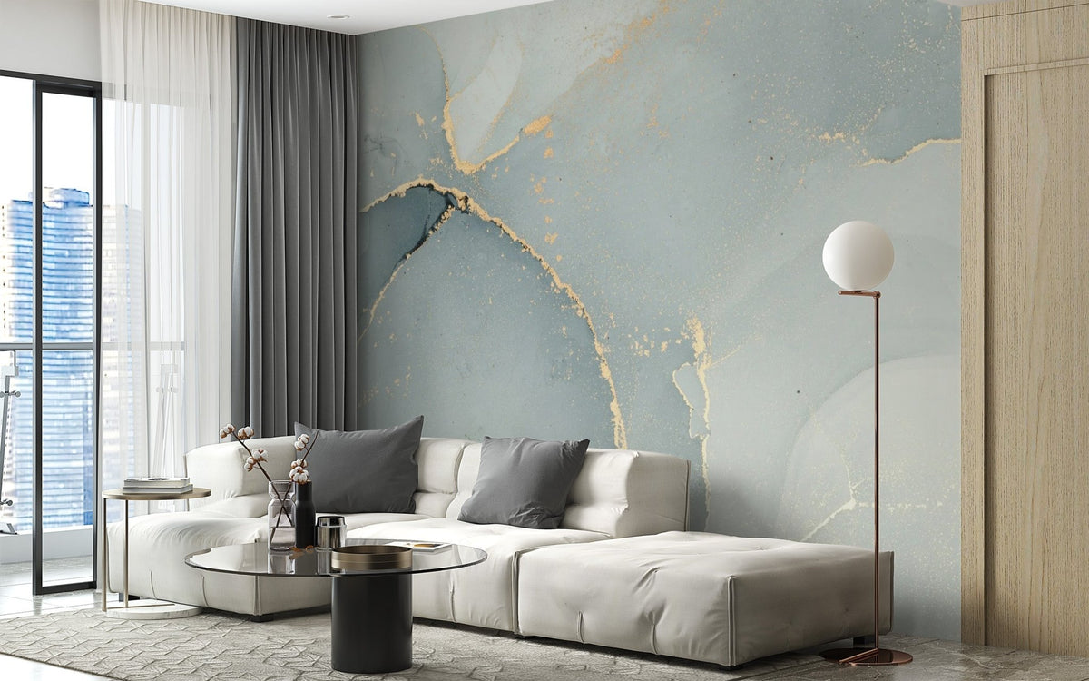 Grey Alcohol Ink Art Wallpaper Mural abstract-15
