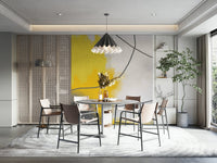 Luxury wall mural with gold textures

