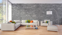 Peel and stick grey brick wallpaper for walls brick-04