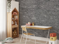 Grey Brick Wallpaper Mural - Giffywalls