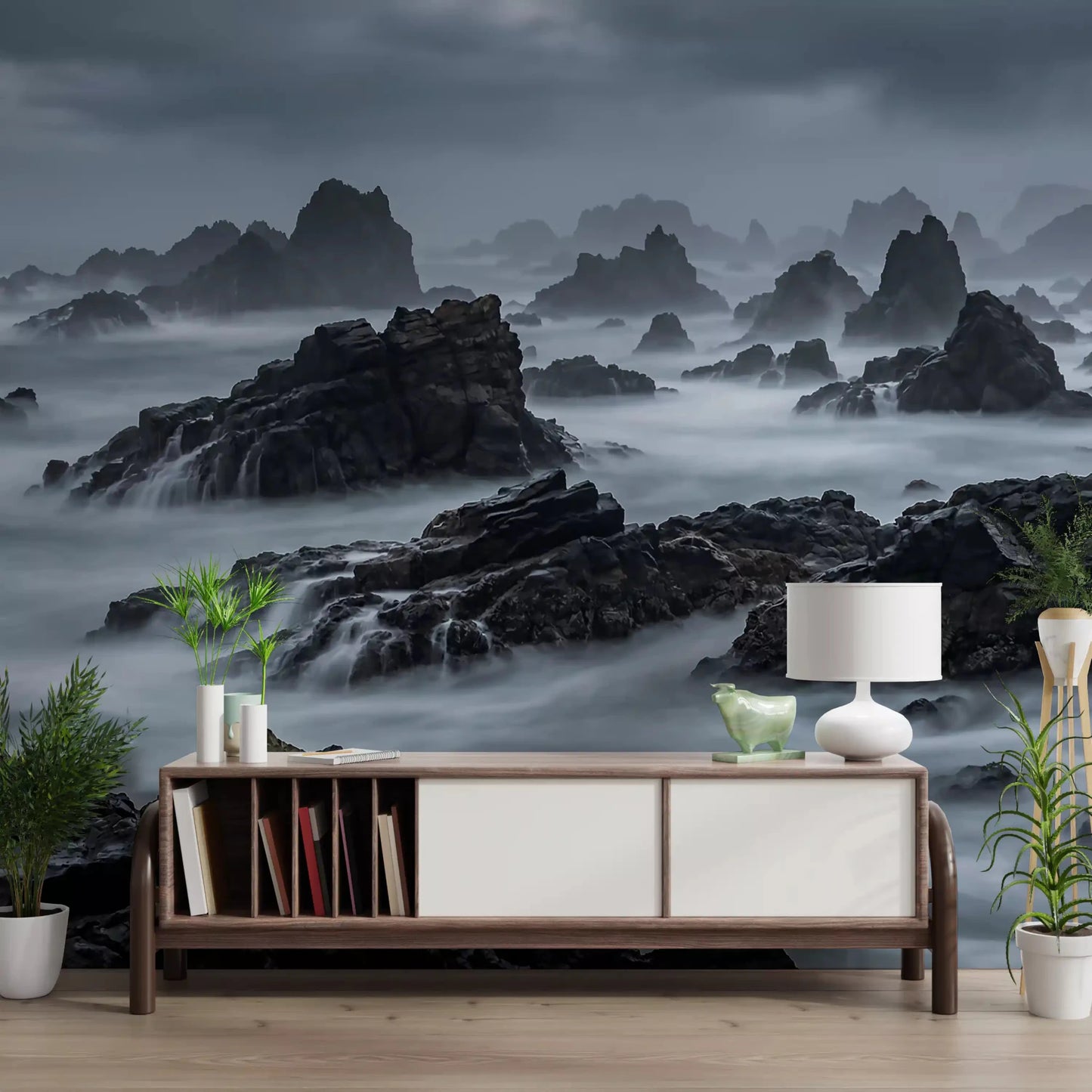 Grey Coast Mystique Wall Mural