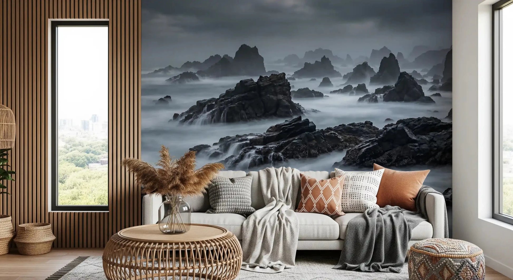 Grey Coast Mystique Wall Mural