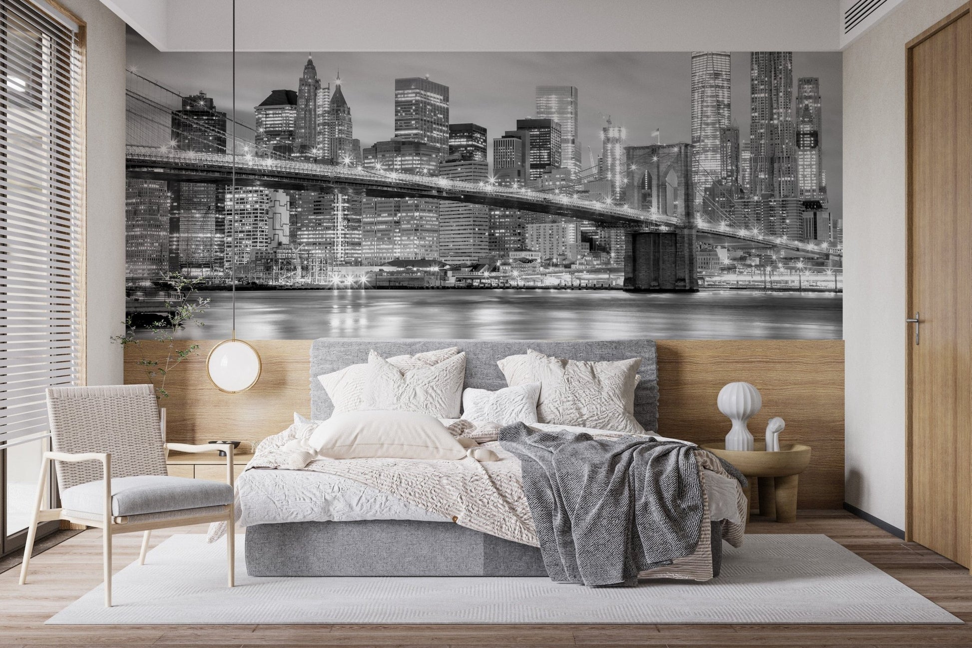 Iconic Brooklyn Bridge wallpaper for urban themes. A798