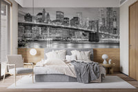 Iconic Brooklyn Bridge wallpaper for urban themes. A798