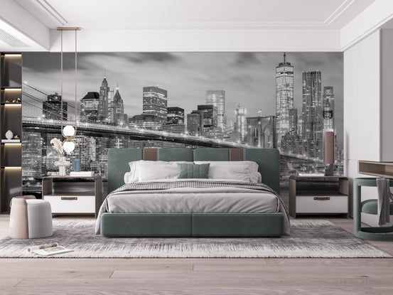 Brooklyn Bridge wallpaper with stunning city lights. A798