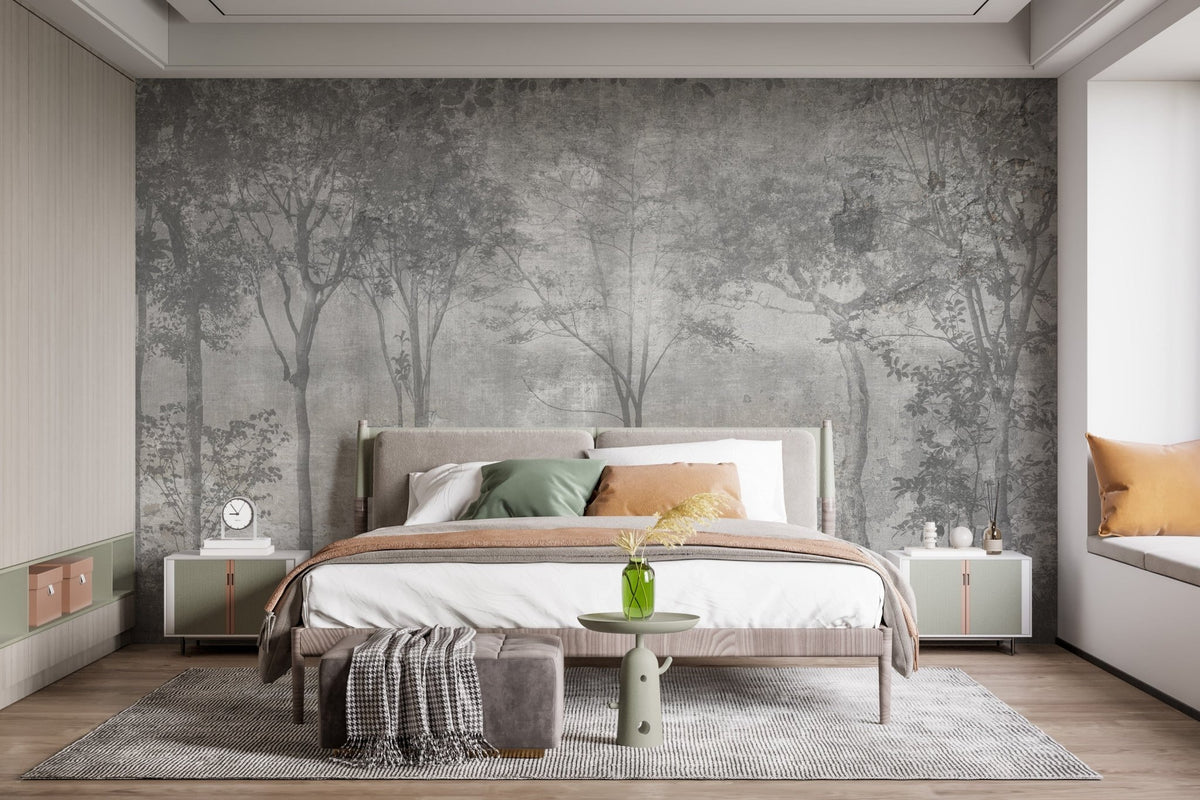 Forest Trees on Stone wallpaper A707