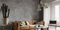 Grey Concrete Texture Wallpaper Mural - Giffywalls