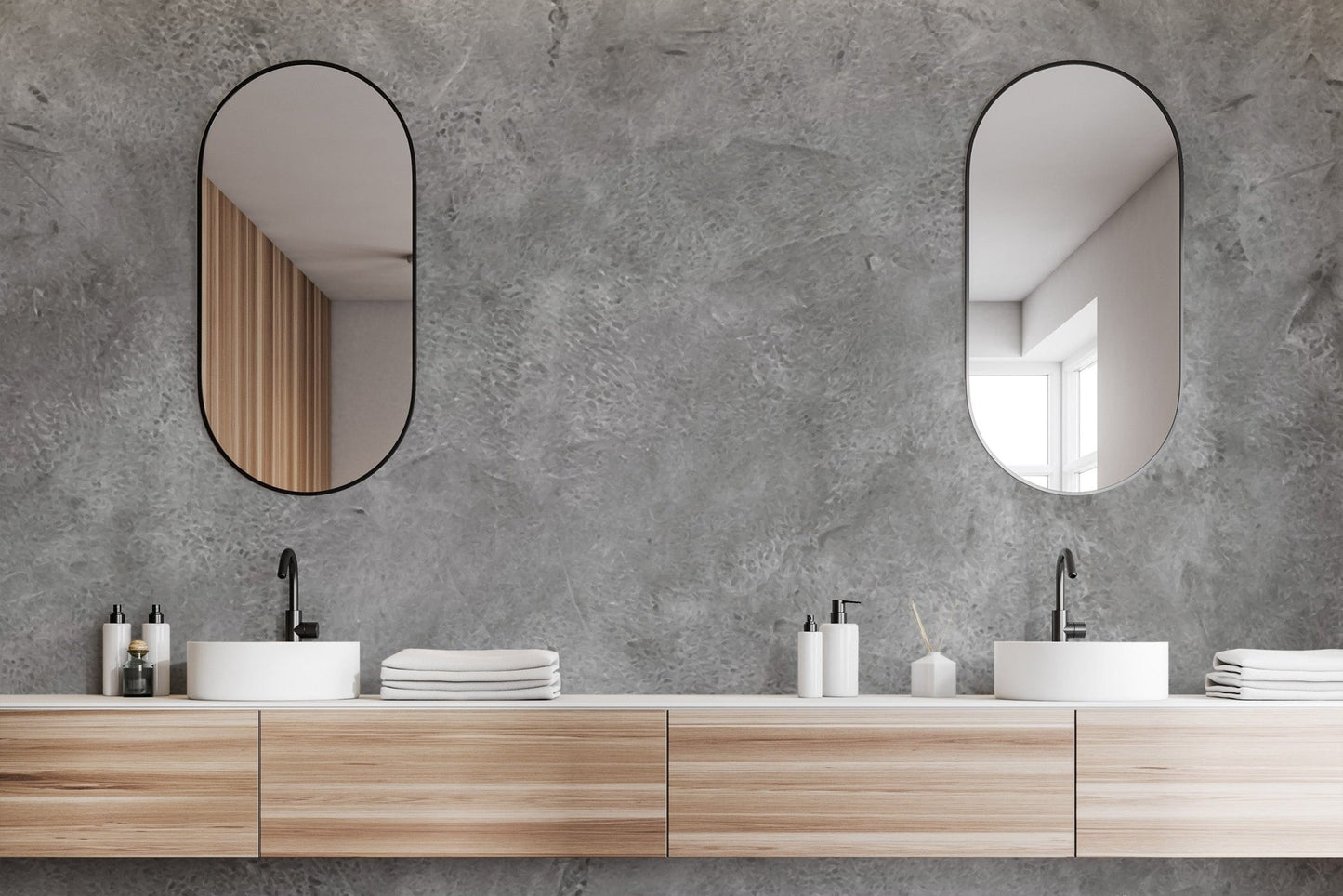 Grey Concrete Texture Wallpaper Mural