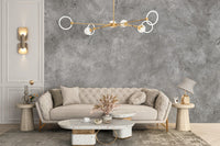 Reusable Grey Concrete Wall Mural for Spaces