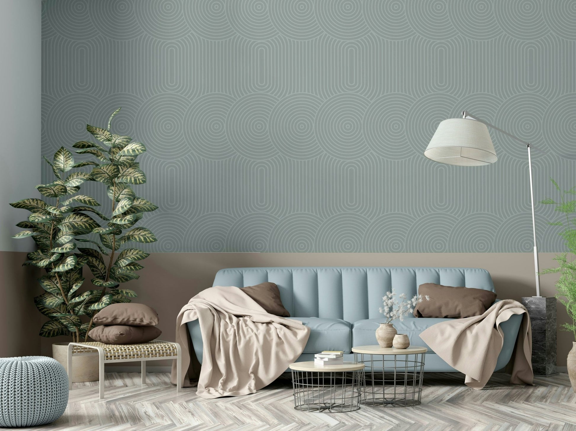 Wall decor showing a tranquil abstract view

