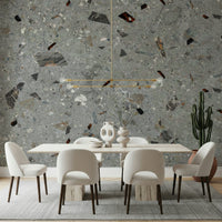 Deep Toned Beige Natural Stones mural feature wall.