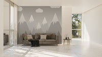 Playroom mountain wallpaper, mountain-21