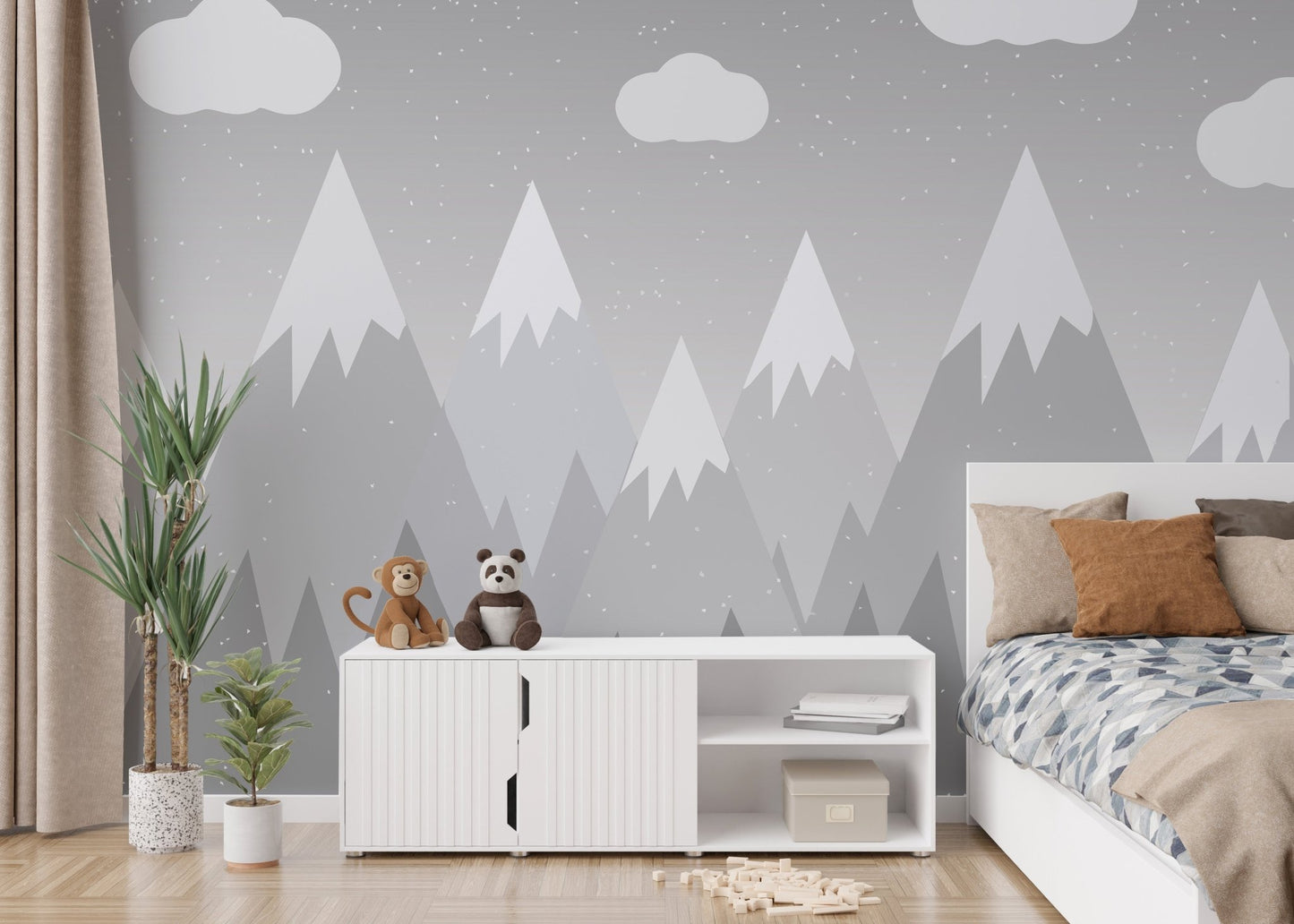 Mountain theme kids room decor, mountain-21