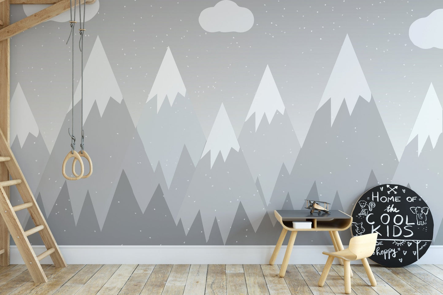 Adventure mountain kids mural, mountain-21