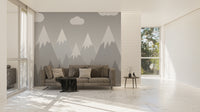Playroom mountain wallpaper
