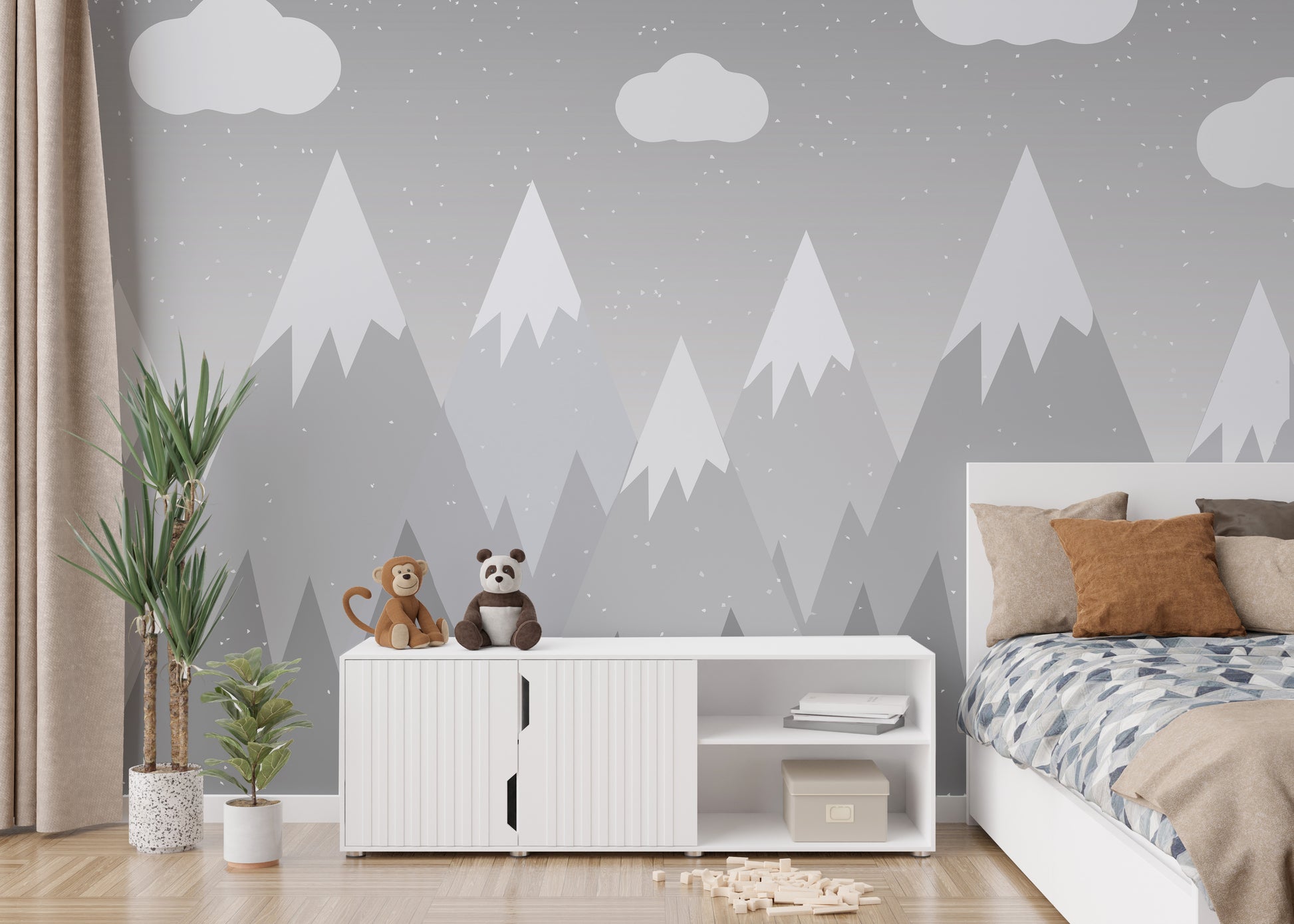 Mountain theme kids room decor
