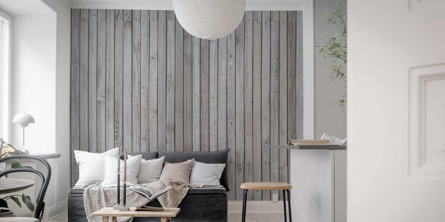 Industrial striped wood wall art
